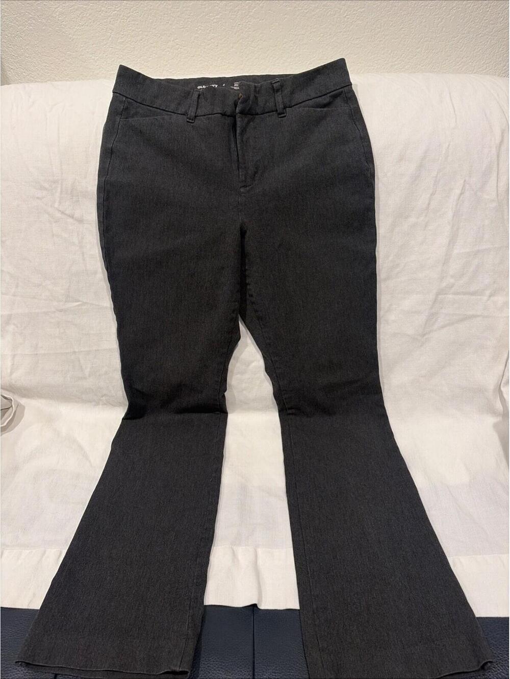 Old Navy Womens Size 6 Gray High Rise Stretch Pixie Pants Bootcut Classic